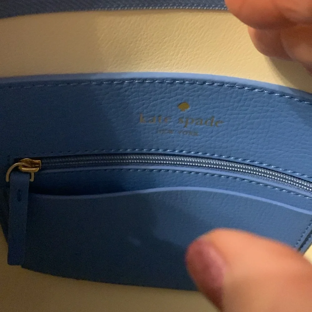 Kate Spade Foster Court Pepper, Alice Blue Leather Crossbody